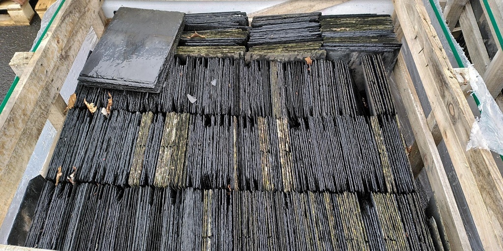 Ardoise en ogive pour réemploi