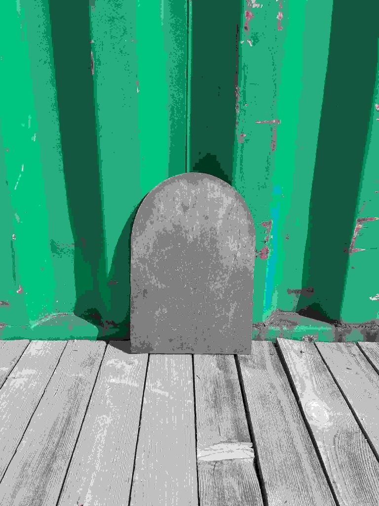 Ardoise en ogive pour réemploi