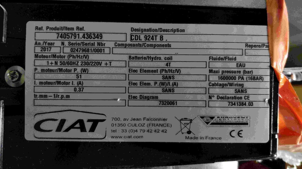 Unité intérieure de climatisation