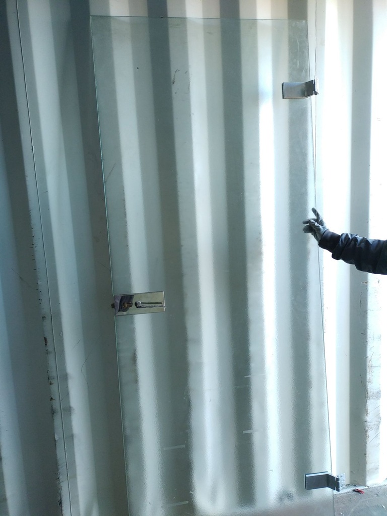 Ouvrant porte verre flouté 83