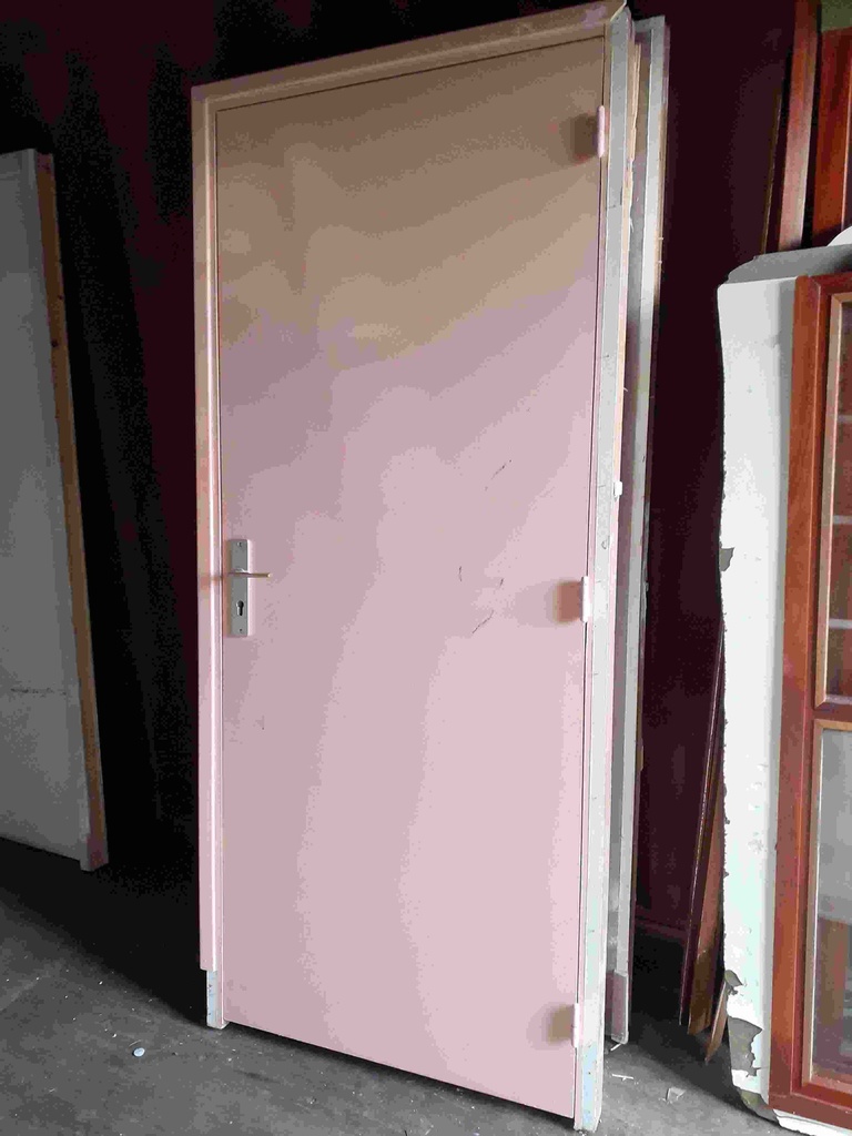 Bloc-porte bois pleine 83cm