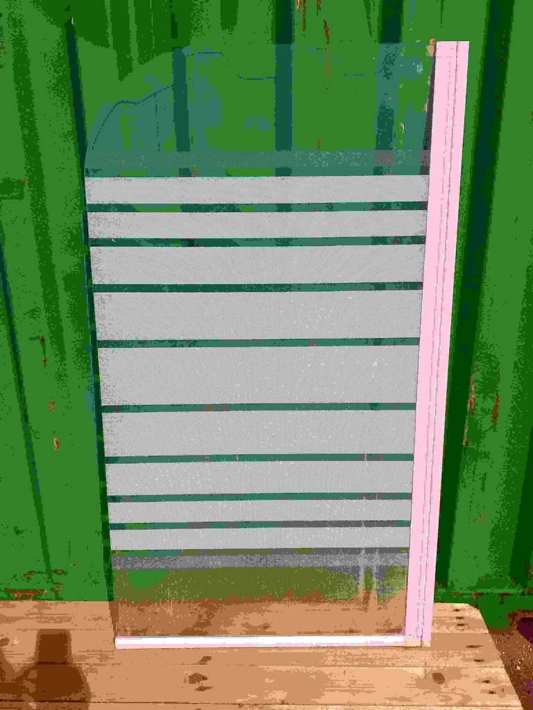 Paroi douche demi hauteur verre