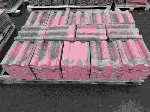 [#502] Tuile terre cuite losangée Billom