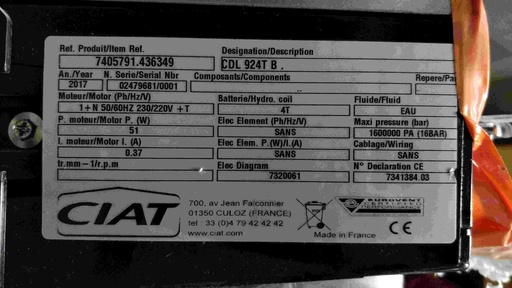 [#1260] Unité intérieure de climatisation