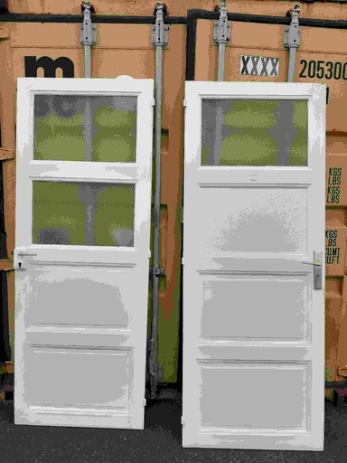 [260112CLFD2] Ouvrant de porte bois vitré tirant droit