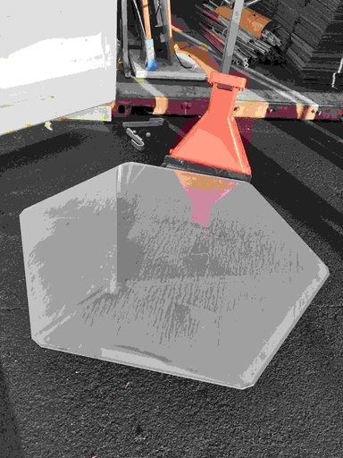 [#1320] Verre simple vitrage épais - étagère verre