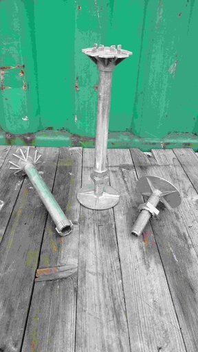 [#1339] Pied verin plancher technique tête et embase