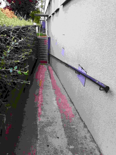 [#INV8] Main-courante coudée verte