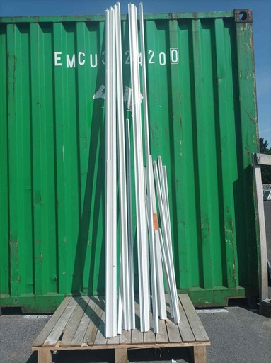 [#1046] Glissières aluminium blanche